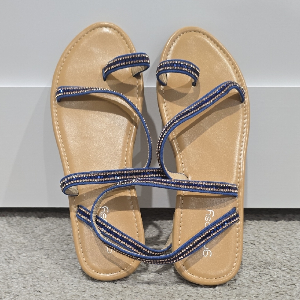 Blue Strapy Sandals
